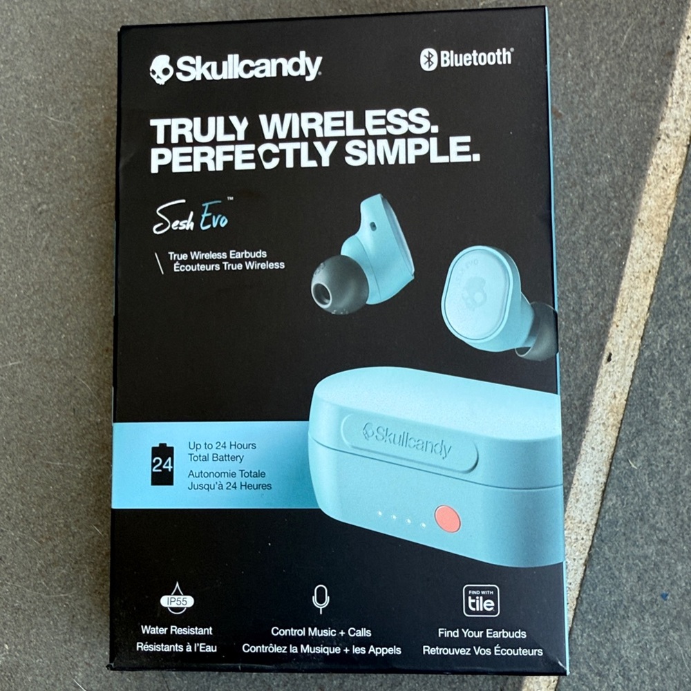 Skullcandy Sesh Evo Wireless Earbuds - Light Teal